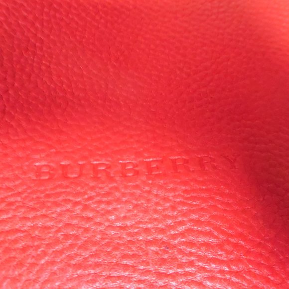 Burberry Medium Red Maidstone Check Calfskin Canvas Tote Crossbody Purse Bag - Picture 5 of 16